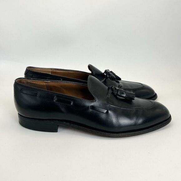 Johnston & Murphy Aristocraft Tassel Dress Loafers Mens 10.5 Black Made In USA main image 5